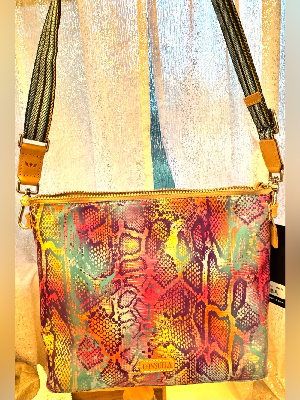 Consuela Steph Downtown Snake-Print Crossbody